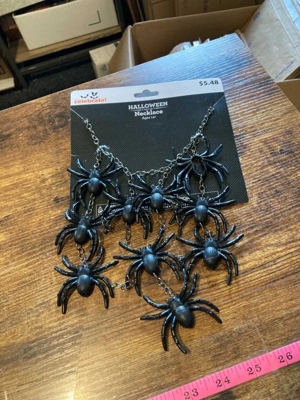 Trickz N' Treatz Halloween vest and spider necklace - Picture 6 of 10